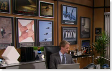 Barney Office Posters shot from s1e17 